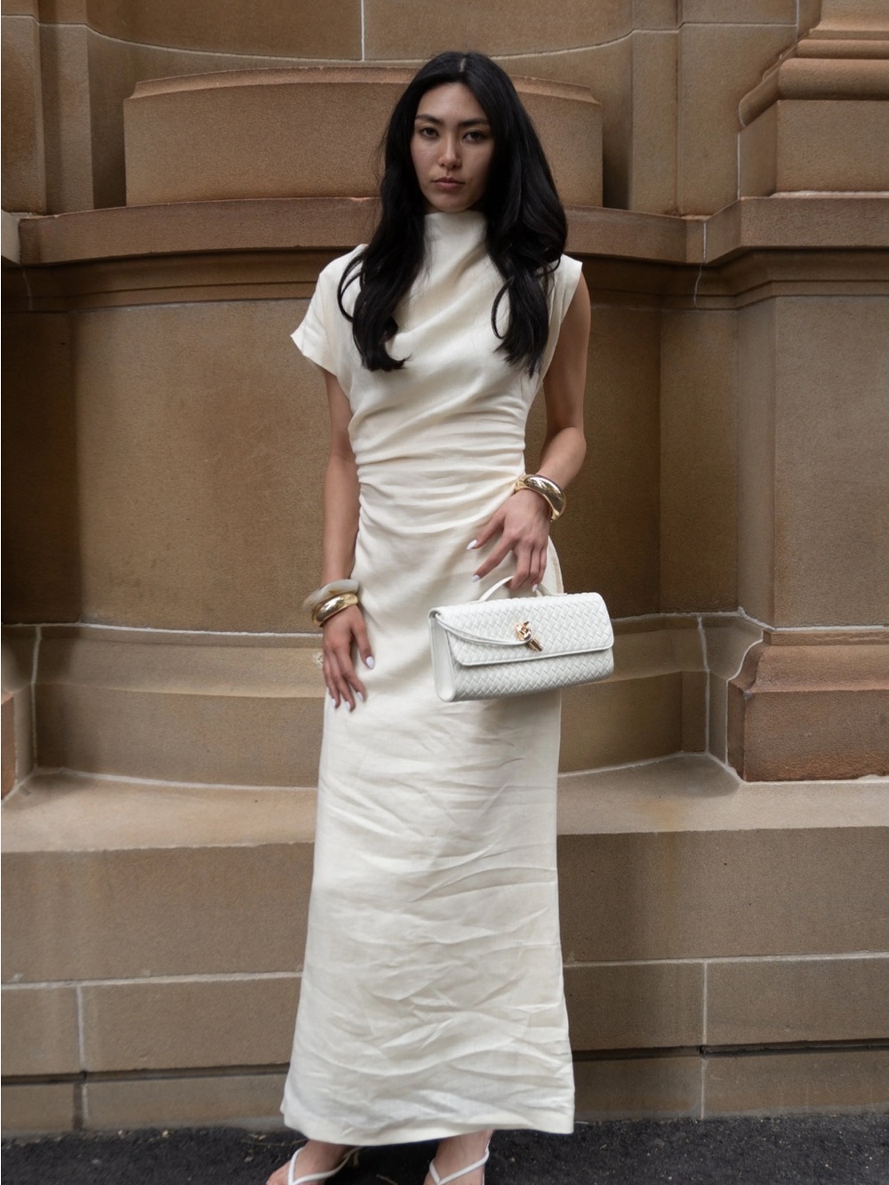 Modi the label yellow linen dress